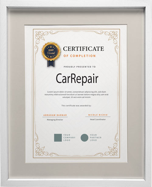 classic vintage certificate diploma template