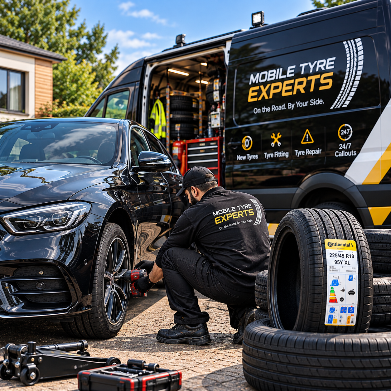 New tyres supplied and fitted by Mobile Tyre Experts