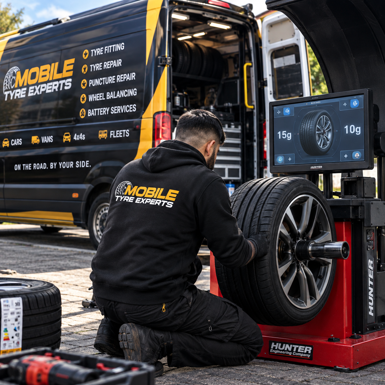 Mobile Tyre Experts professional wheel balancing service