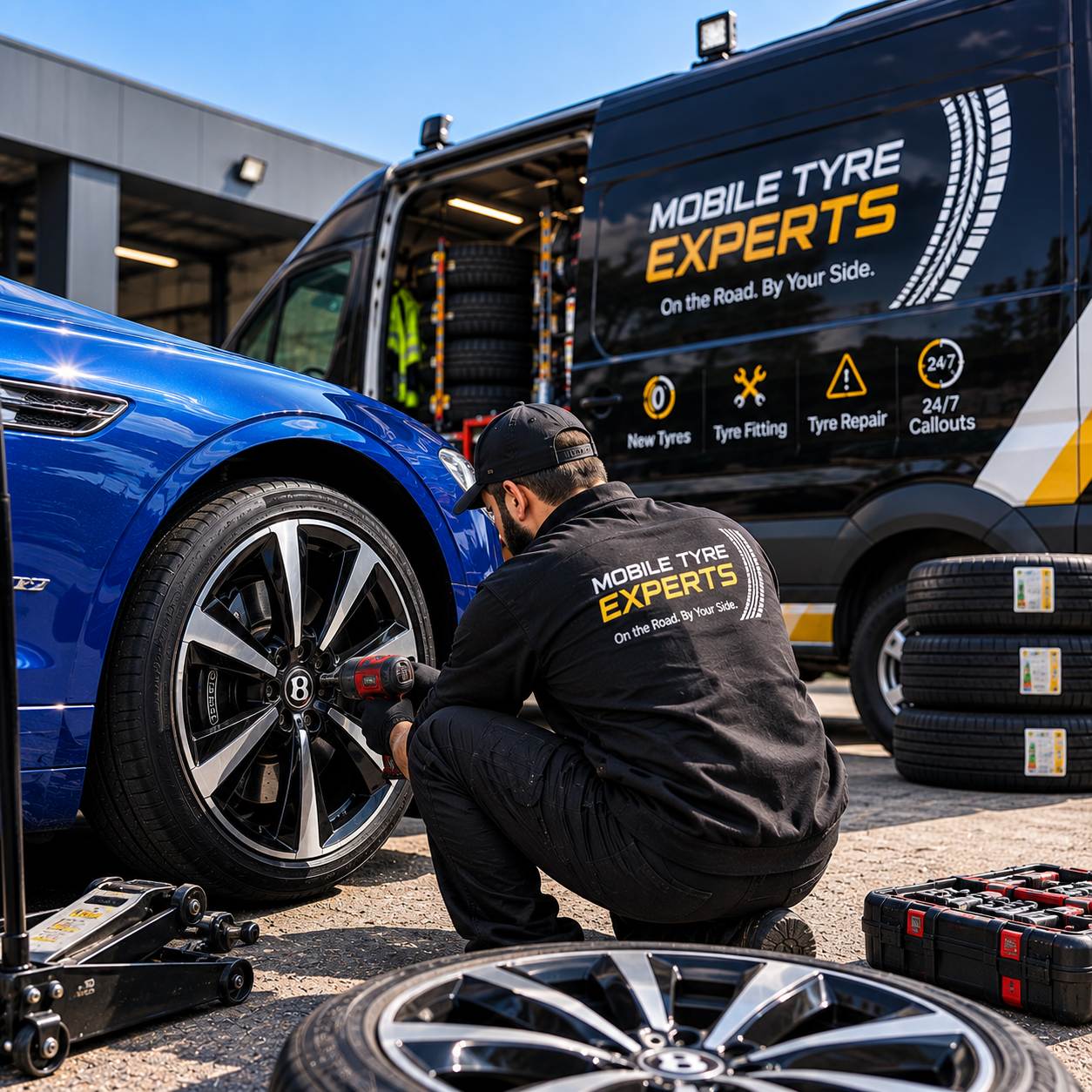 Replacement tyre options for mobile tyre fitting