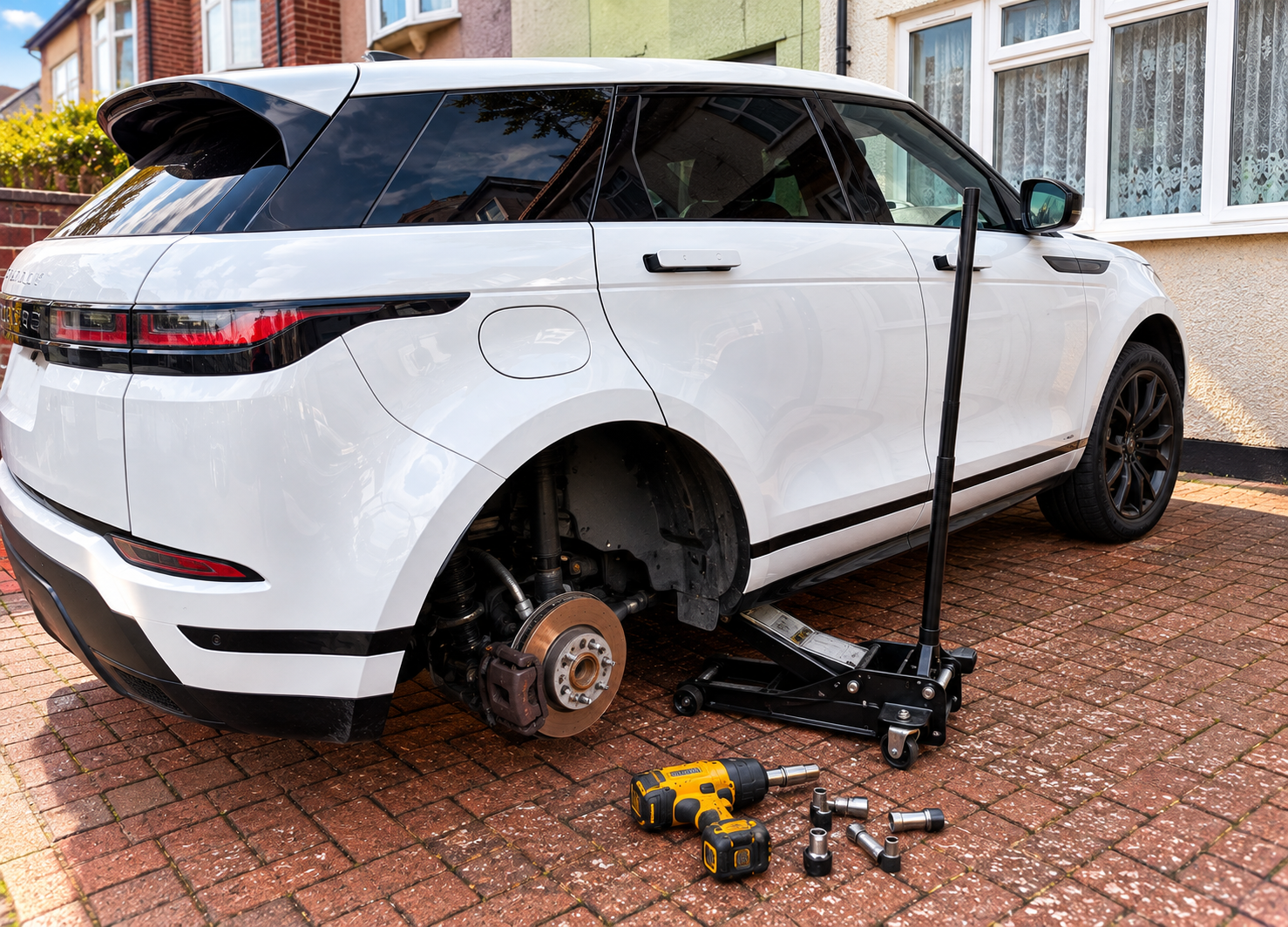 Roadside mobile tyre replacement service
